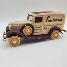 Piggy Bank Eastwood Ford Van Diecast Bank Tire Flat