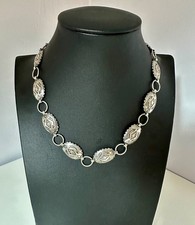 Vintage Navajo Concho belt necklace 16"