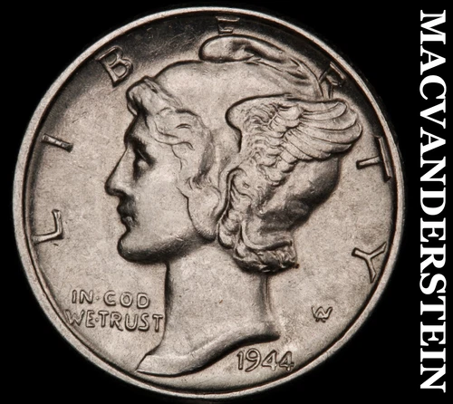 1944 Mercury Dime- Silver- Scarce High Grade Luster No Reserve #J4747