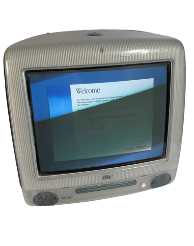 APPLE 2000 iMAC G3 FACTORY RESET & WORKING ~ GRAPHITE M5521 W/ Mouse - Afbeelding 4 van 16
