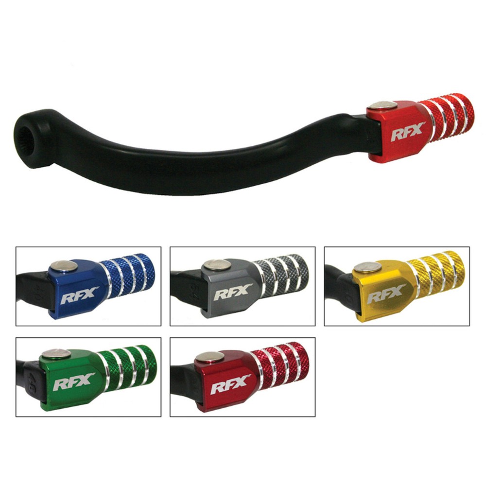 Free Shipping RFX Race Shift Pedal (Black/Green) - Kawasaki KX65 For Motorcycle
