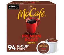 McCafe Premium Medium Roast K-Cup Coffee Pods, 94 ct.