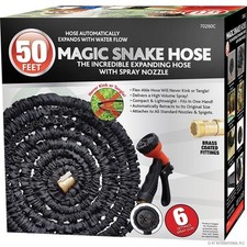 50FT EXPANDABLE FLEXIBLE HOSE PIPE GRADE A GARDEN HOSE PIPE MAGIC SNAKE GUN UK