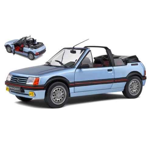Peugeot 205 Cti 1989 Light Blue 1:18 Solido Auto Stradali -D- Neues Modell-image