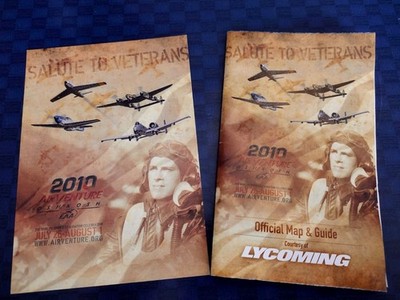 2010 EAA AirVenture Oshkosh Convention Map and Post Card