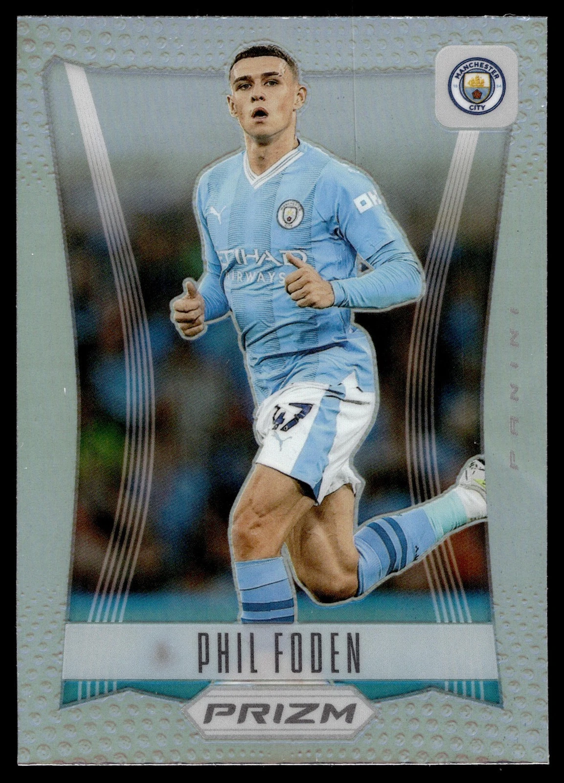2023-24 Panini Prizm Premier League #1 Phil Foden Prizm Flashback 2012 Silver
