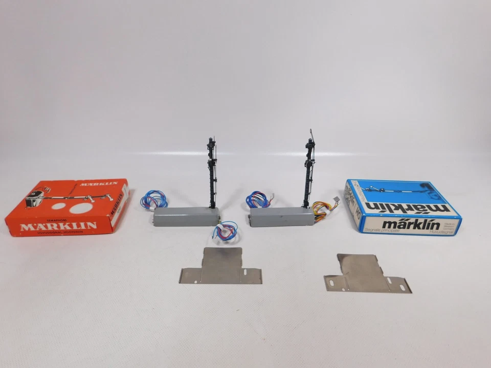 Märklin H0 AC 2x 7041 Hauptsignal Flügelsignal Signal OVP #EA480-1 - Bild 3 von 4