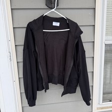 Old Navy Womens So Comfy Full Zip Hoodie Sweatshirt Size XL Black