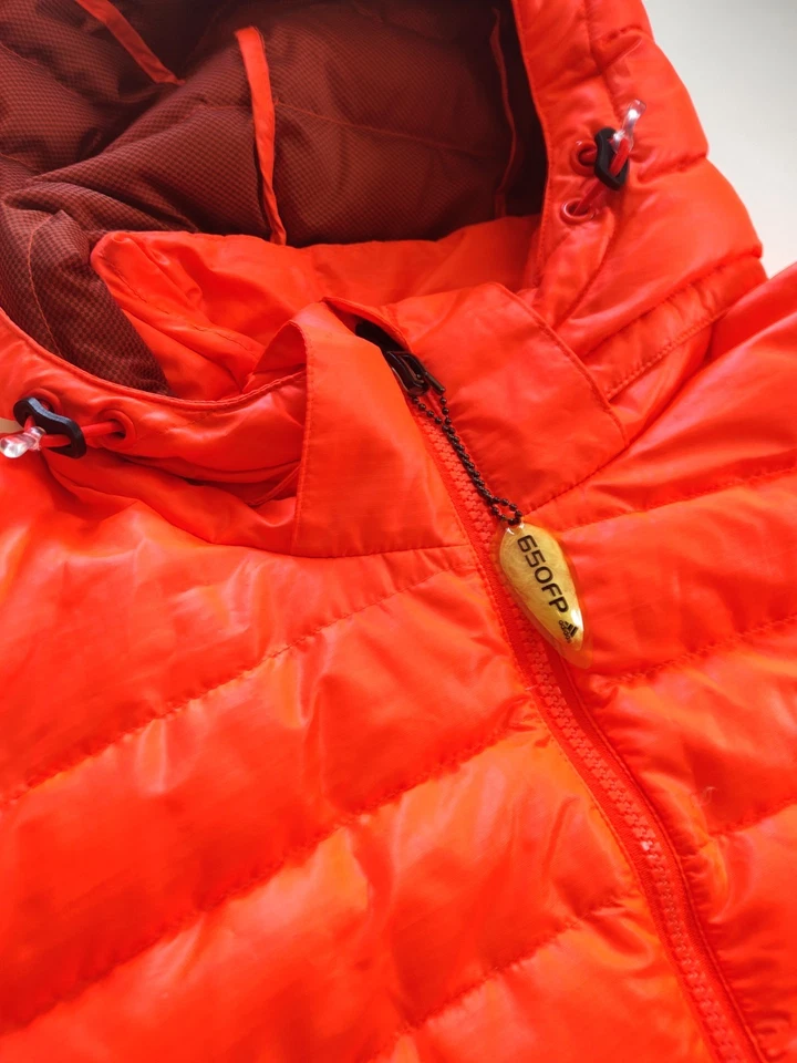 Adidas BASIC GOOSE JACKET Hoody Down Padded Hooded sweat Shirt winter~Mens sz L - Image 4 of 4