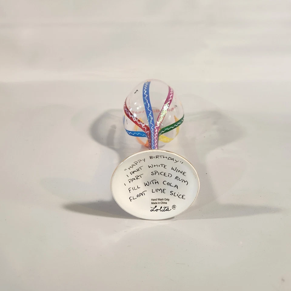 Lolita Wine Glass "Happy Birthday To You" With Original Box Cocktail - Image 2 of 4