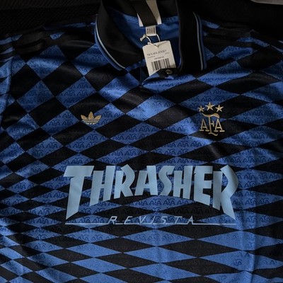 Adidas Thrasher x AFA Argentina Argentinien Trikot Gr. L Large