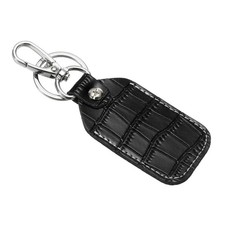 Leather Key Fob Keys Cover RFID Key Fob Protector 1.57"x0.14" Black