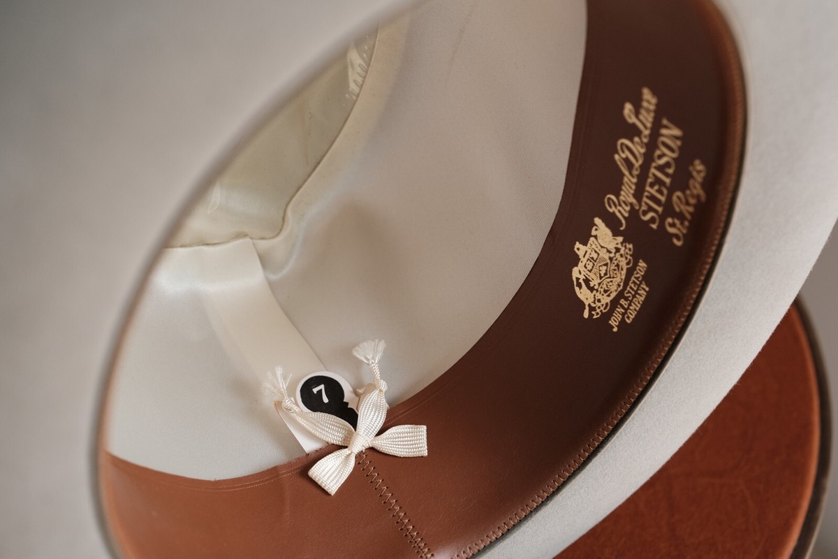 Vtg 40s-50s Stetson Royal DeLuxe St Regis Grey Fur Felt Homburg in