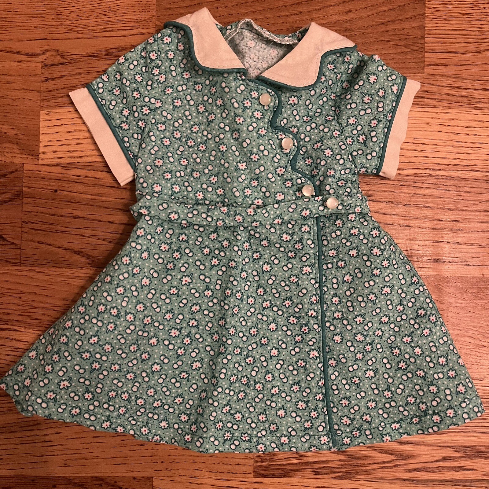 American Girl KIT Birthday Dress Green Floral eBay