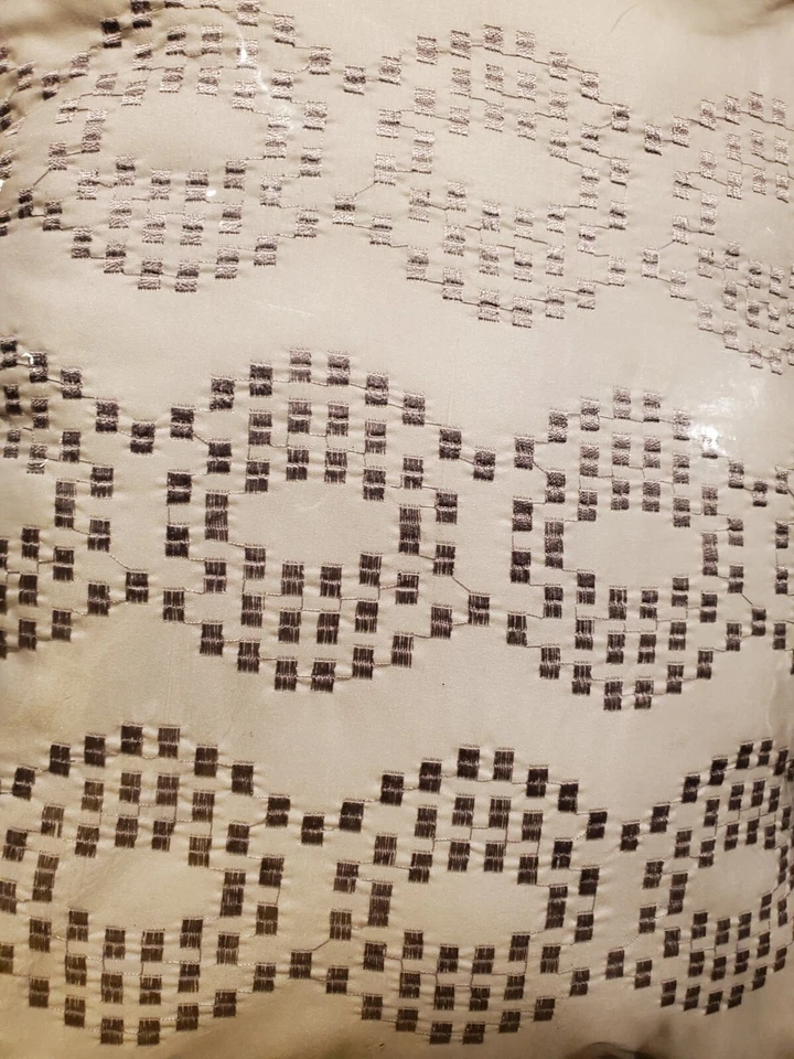 Full / Queen White Whitney Solid Clipped Jacquard Duvet Cover Set & Throw Pillow - Image 3 of 4