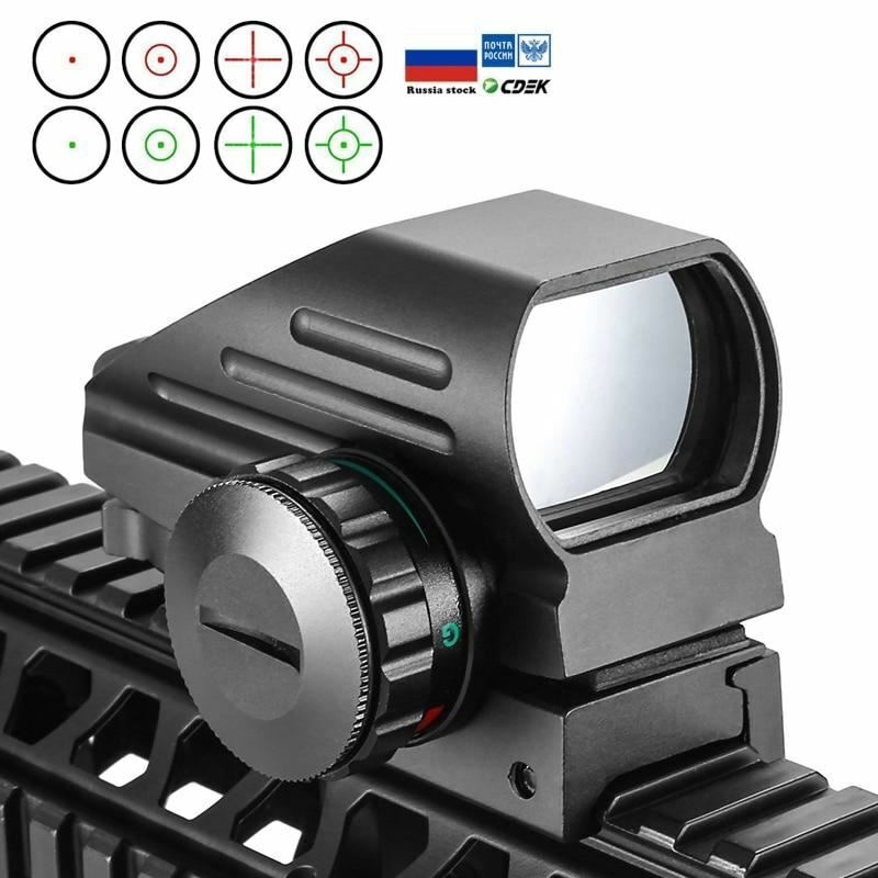 Tactical Reflex Red Green Laser 4 Reticle Holographic Projected Dot Sight Scope