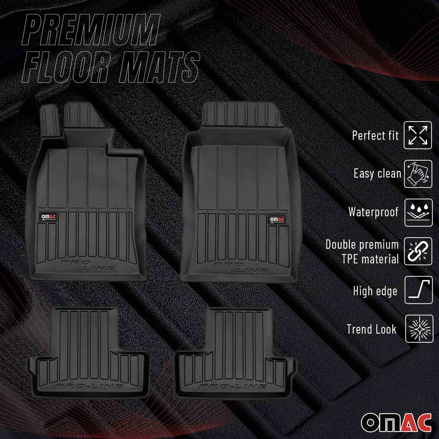 OMAC Premium Floor Mats for Mini Cooper One R50 R52 R53 2002-2008 All ...