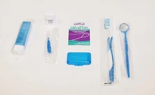 DENTAL ORTHODONTIC BRACES BRACKETS ORAL CARE CLEANING COMPLETE STANDARD KIT