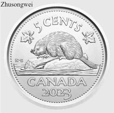 2023 Canada King Charles III (5 cents) Nickel Coin - Free shipping