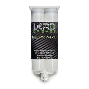 MEPX747C 50ml Clear Epoxy Adhesive Cartridge 1:1 Ratio Speaker Subwoofer Repair