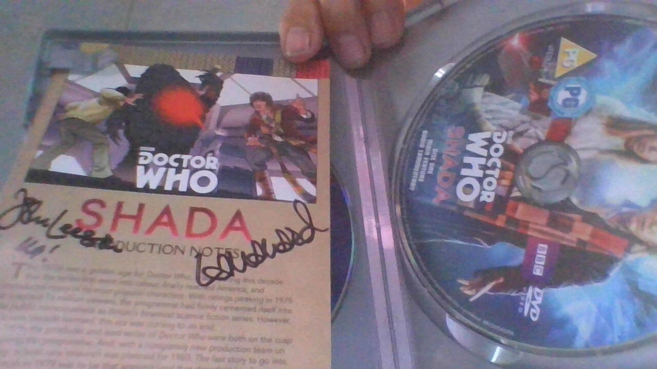 Doctor Who -  Shada  [DVD] signed autograph LALLA WARD ( Romana ) & JOHN LEESON