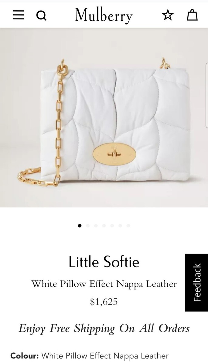 2022 *Beautiful* Mulberry Little Softie bag. Nappa leather in