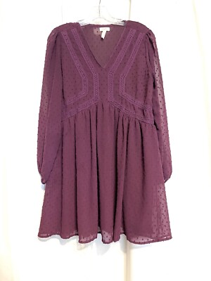 purple matilda jane dress Live in Lavender Ruffle Dress 12Y