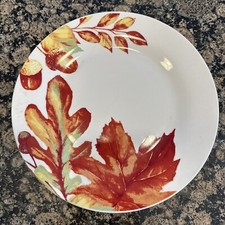 Royal Norfolk Grateful Autimn Stoneware Dinner Plates 10.5” Dinnerware Set Of 4