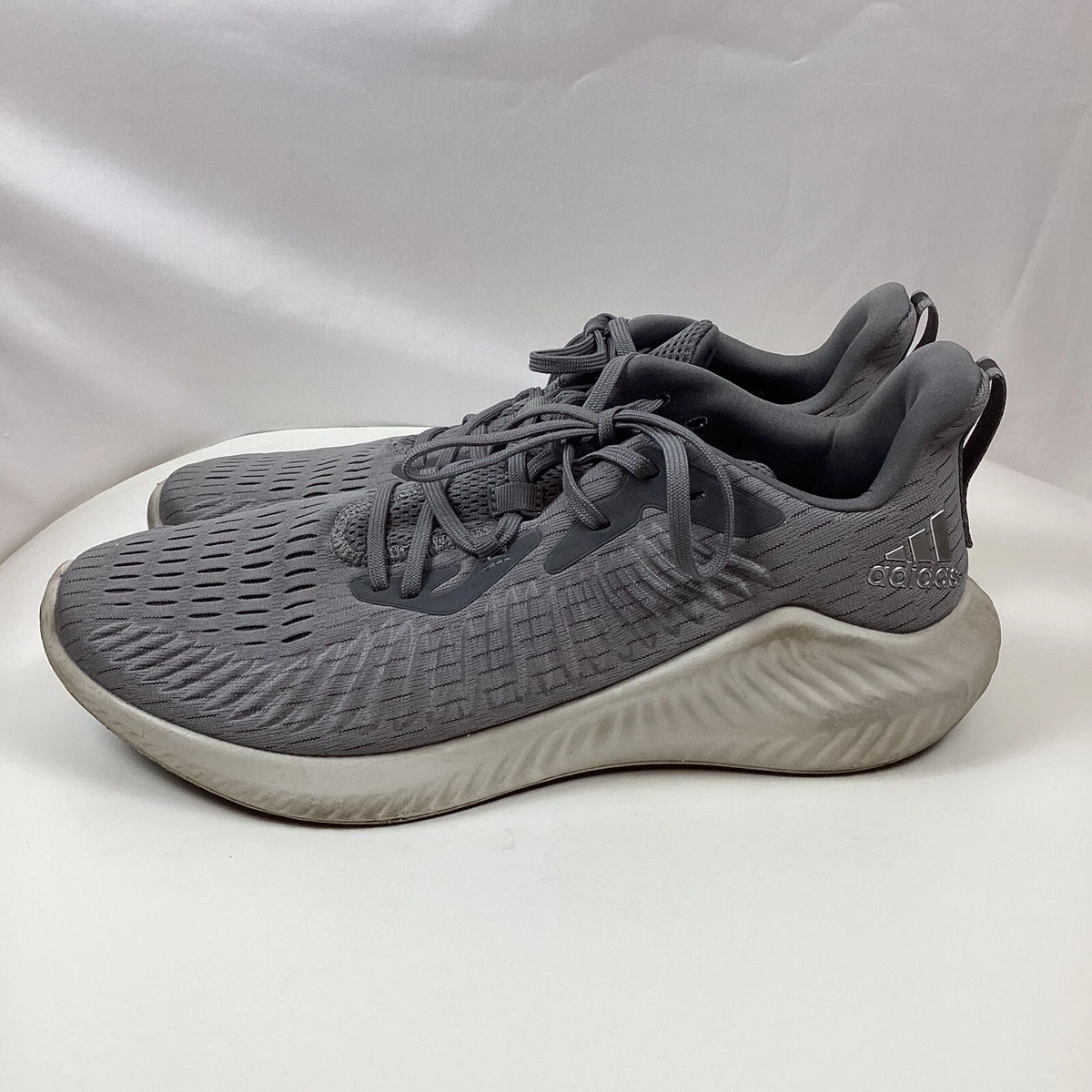 Adidas Mens Alphabounce Plus EF1229 Gray Running Shoes  display picture 1
