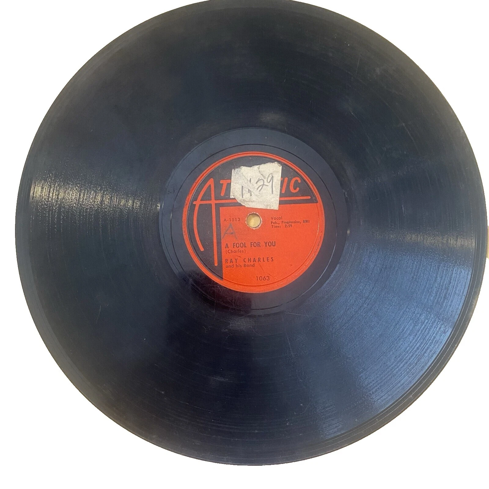 Ray Charles 78 RPM Vinyl Records