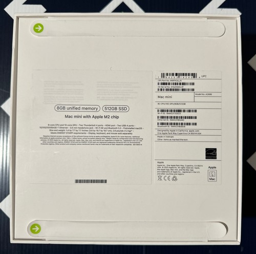 Apple Mac mini M2 Chip 8GB Memory 512GB SSD SILVER - MMFK3LL/A New Sealed - Picture 2 of 7