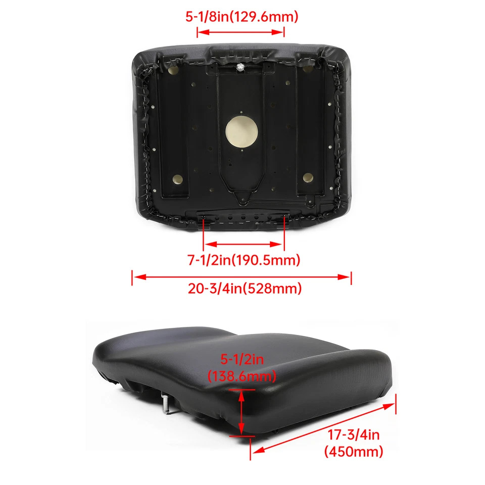 HECASA Driver Seat Bottom Cushion For Polaris Ranger XP 900 All Models 2013-19 - Image 2 of 4