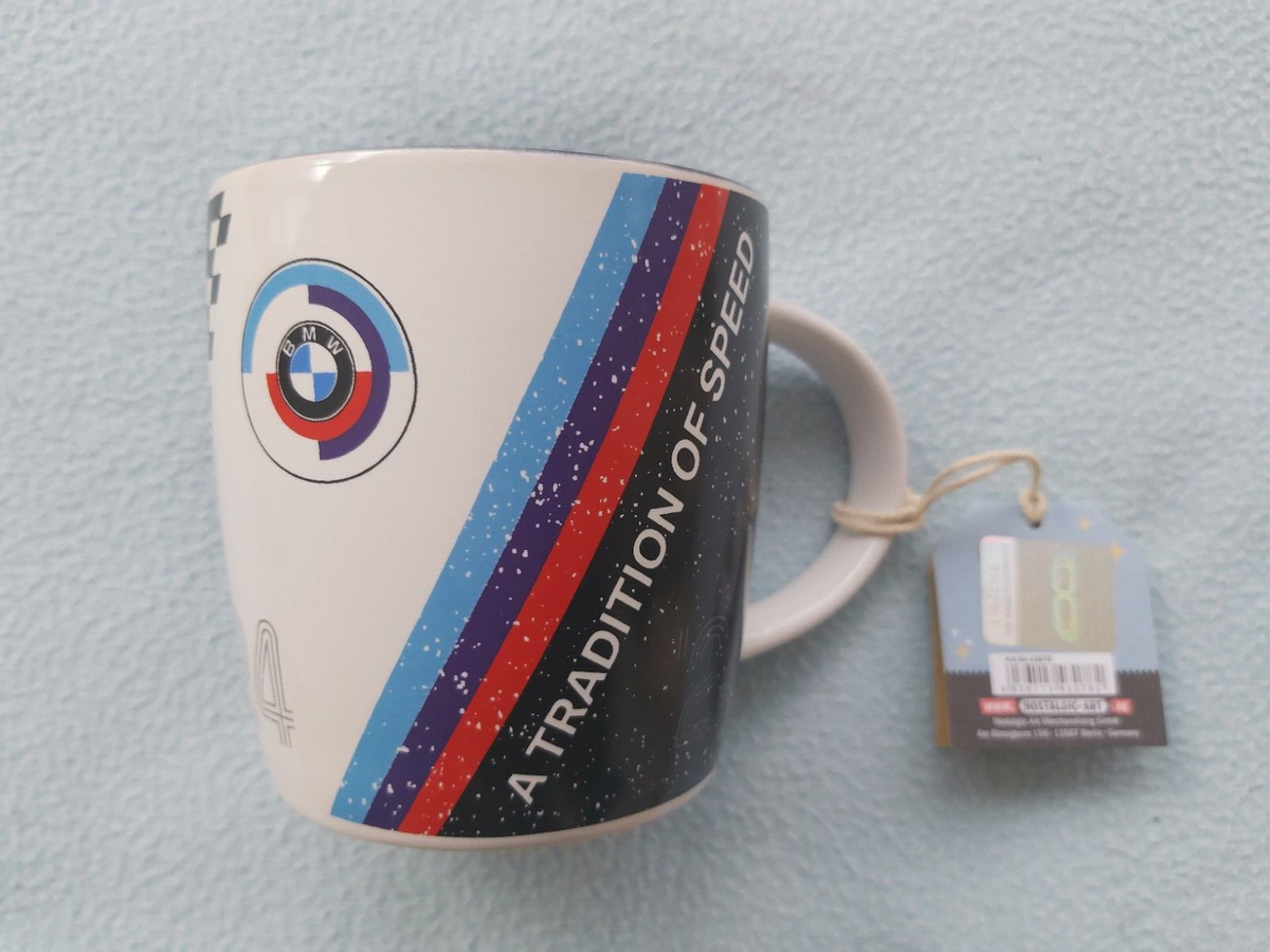 BMW OEM Coffee / Tea Mug Cup Anniversary Motorsport Logo. Genine