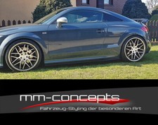 CUP Seitenschweller Ansätze SCHWARZ für Audi TT S-Line TTS 8J Schweller Leisten 