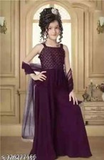 Indian Traditional Girls Festive Party Kurta Pallazo Dupatta Sharara set