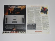 Audio Research Classic 120 Audiophile Power Amp Ad 1990, 2 Pages Article, Specs