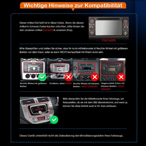 7"Android 14 Navi Autoradio Carplay DAB+DVD Ford Focus C-Max Kuga Fiesta Transit - Bild 10 von 20