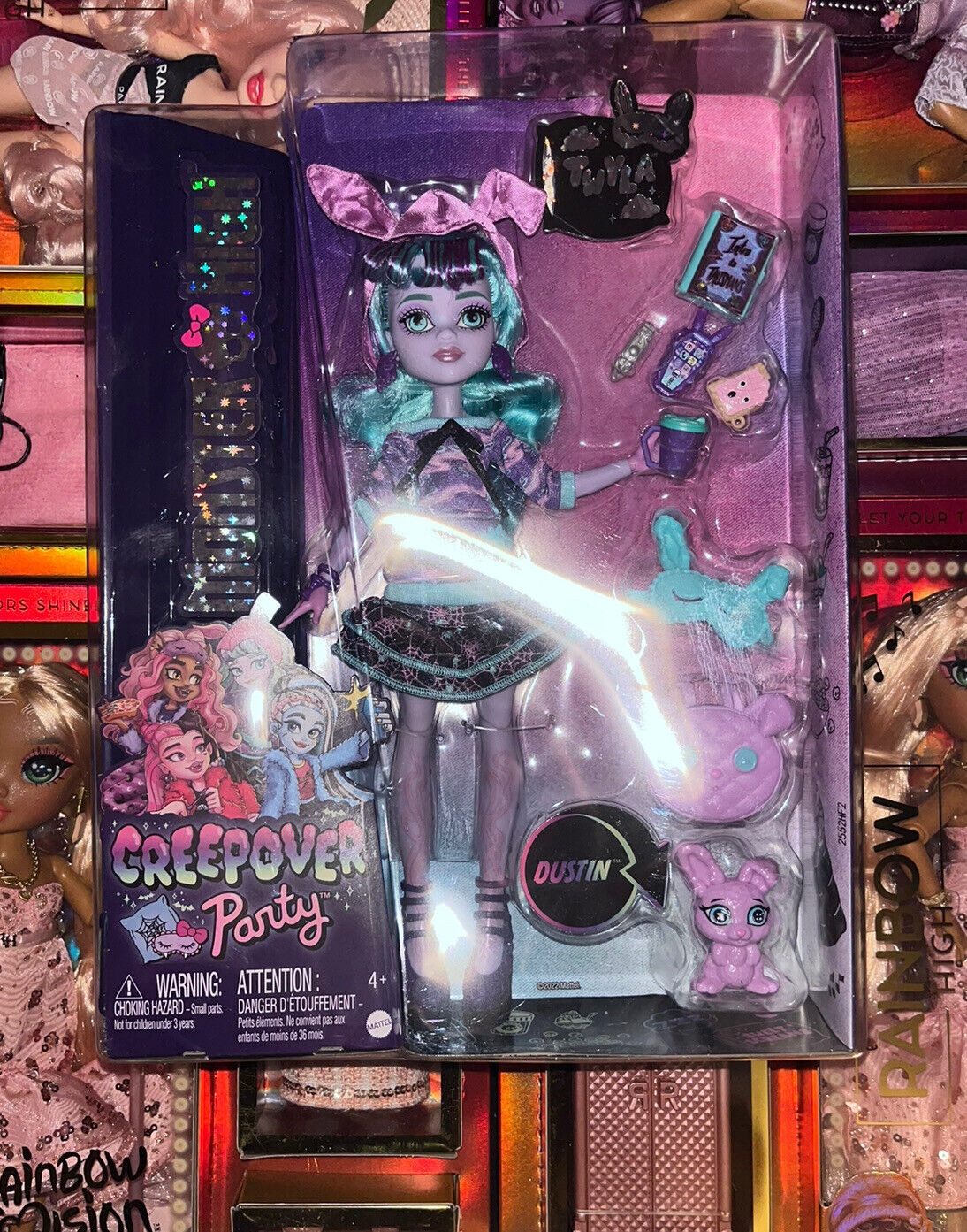  Monster High Doll, Twyla Creepover Party Set with Pet Bunny  Dustin, Sleepover Clothes and Accessories : Toys & Games