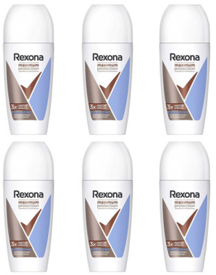 6x Rexona Maximum Protection Clean Scent Deo Roll-On Anti Transpirant 48h schutz