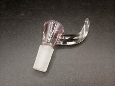 14mm Male GLASS SLIDE BOWL - PINK - Tobacco bong replacement pipe - Ships Quick