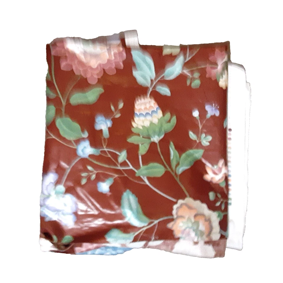 3 remanentes de tela tamaño Stroheim & Romann ámbar quemado algodón pulido floral Foto 3 de 3