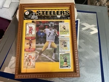 Hand Made Steelers Plaque with 6 RC Ben Roethlisberger Pittsburgh Steelers.