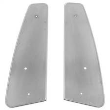 END PANEL SET, fuel tank (2 chrome end panels...