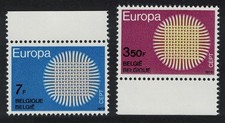 Belgium Europa 2v Margins 1970 MNH SG#2150-2151