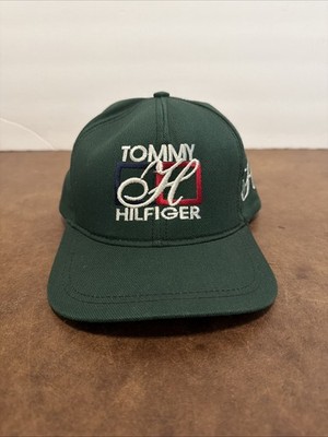 Green Adjustable Tommy Hilfiger Snapback Baseball Cap One Size Fits All