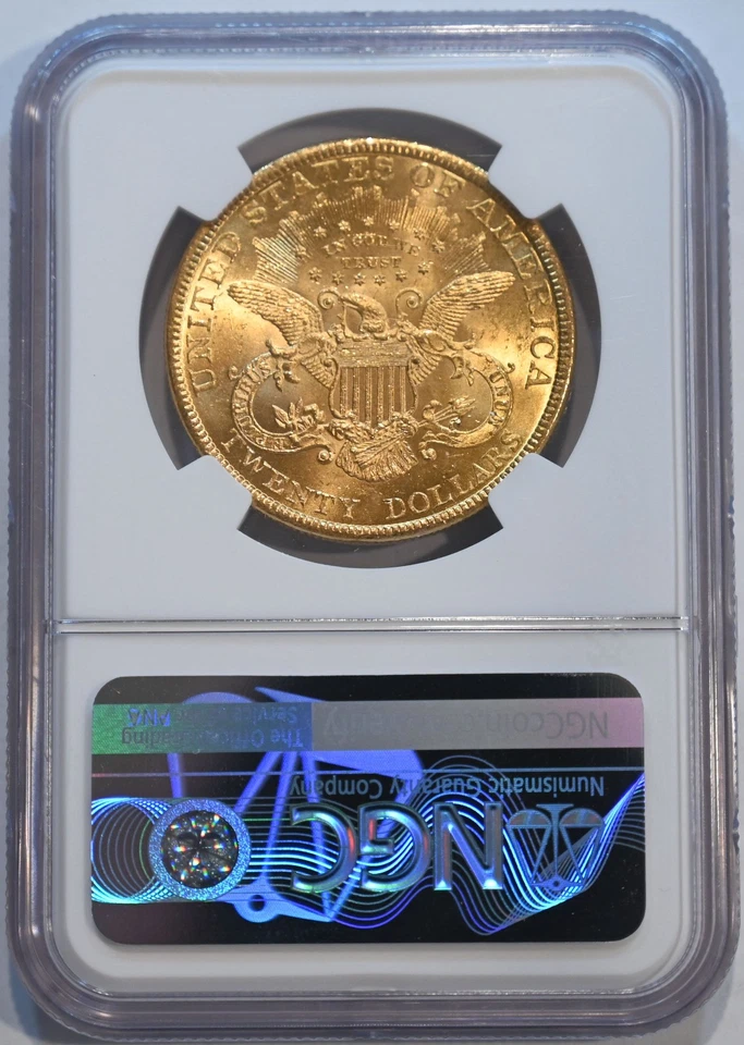 1895 Liberty $20 gold NGC MS62 US gold coin great coin!! - Image 2 of 4