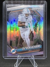 DE'VON ACHANE 2025 PANINI PRIZM FOOTBALL SILVER PRIZM MIAMI DOLPHINS 🔥