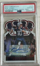 2021 Panini Chronicles - Crown Royale Rookie Mac Jones #CR-5 Red Autographs /75