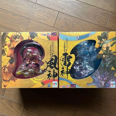 G.E.M. Series remix NARUTO Uzumaki & Sasuke Uchiha Fuujin Raijin Set Figure