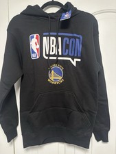 NWT Mens Golden State Warriors Logo NBA Con Basketball Hoodie Sweatshirt Small
